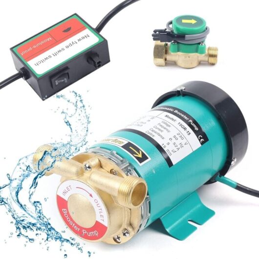 220V 120W Hot Water Pressure Pump, Automatic Household Water Pressure Booster Pump, Electric Garden Water Pump Conversion Pump for Shower Washing