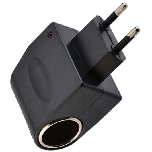 220V to 12V Car Power Converter, Car Cigarette Lighter Power Adapter for Electric Car Van AC-DC Inverter Power Supply, European Standards MUMU
