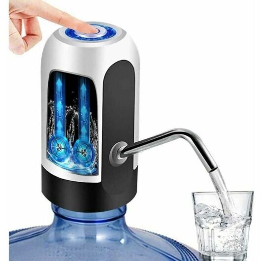 Automatic Water Dispenser, Refillable Bottle Drinking Water Pump Cordless Electric Quick Pump Bottle Gallon Universal Dispenser with Water Pump MUMU