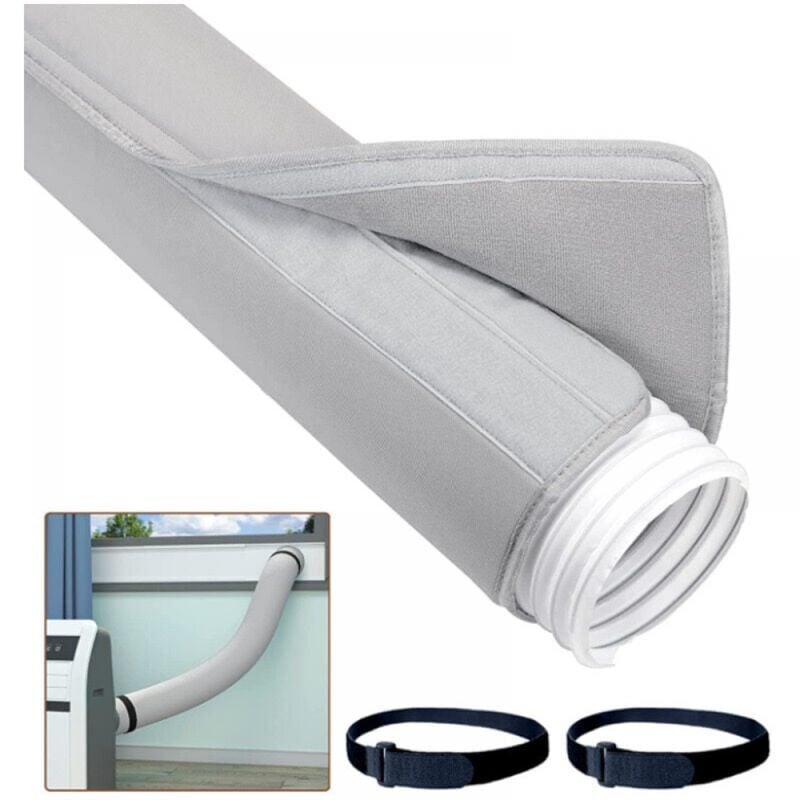 Cyslmuk - 150x53cm Air Conditioner Hose Protector, 5'&5.9' Portable Insulated Air Conditioner Hose Cover eva Protective Sleeve for Universal Mobile