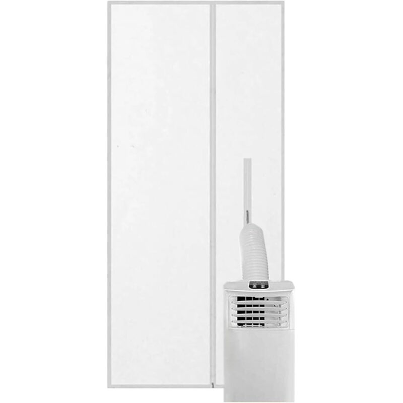 Cyslmuk - Window Air Conditioner Kit, Portable Window Air Conditioner Seal - Adjustable Bracket Hose for Sliding Door Panel Floor Home Bedroom Room