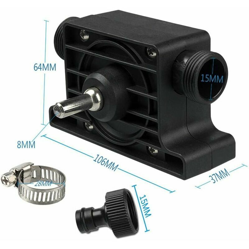 Dewdat - Mini Portable Electric Drill Water and Oil Pump with 8MM Rod Suitable for All Electric Drills For Home Garden Mini Pool Fountain