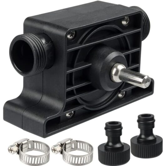 Drill Water Oil Pump, Mini Portable Electric Drill Drive Pump, High Flow Miniature Drill Suction Pump for Aquarium Pond Home Garden