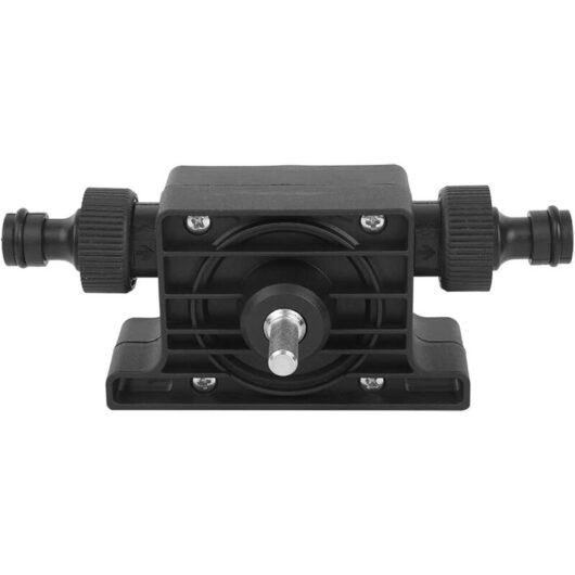 Electric Drill Pump, Corrosion Resistant Black Oil Pump to Improve Garden Hose Efficiency