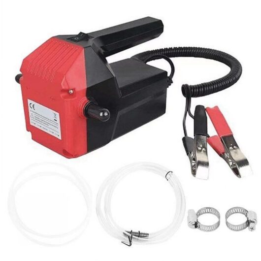 Gotrays - Engine Oil Change Pump, 12V Gasoline Pump, Corrosion Resistant Electric Diesel Oil Pump for Car, Boat, Motorcycle, Includes Instructions