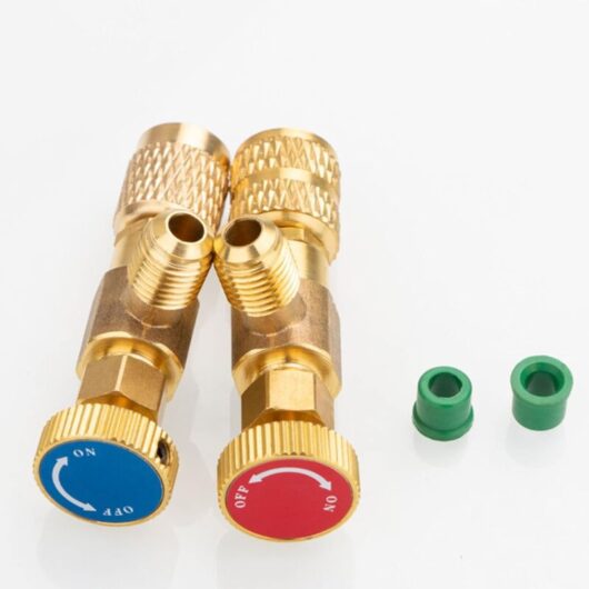 Gotrays - Pieces Refrigerant Regulator Valve, R410A R22 Safety Valve, Refrigerant Safety Valve, for R22/R410 Fitting Adapters, Air Conditioning Flow