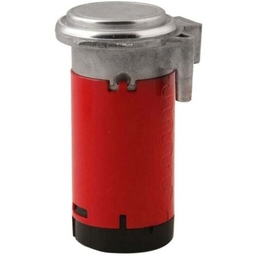 Gotrays - Red 12V Air Compressor Air Pump Kit, Electric Horn with Hose Electromagnetic Motor, Used for Super Loud Trumpet to Replace Any Car's Air