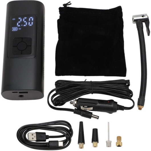 Groofoo - Cordless Tire Inflator Portable Air Compressor 60W 150PSI 6000mAh Portable Electric Air Pump with Pressure Gauge for Car Motorcycle