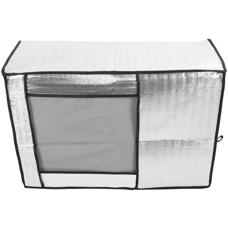Groofoo - Silver ac Unit Cover Air Conditioner Unit Aluminum Foil Dustproof Rainproof Sunshield Cover 80x30x57cm / 31.5x11.8x22.4in