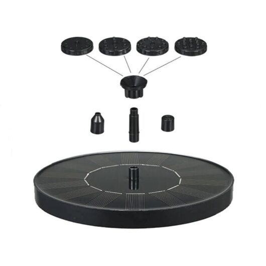 Ikodm - Outdoor Solar Fountain for Garden, 1.4W Solar Bird Bath, Ideal for Ornamental Pond, Outdoor Pond, Garden