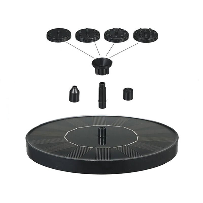 Ikodm - Outdoor Solar Fountain for Garden, 1.4W Solar Bird Bath, Ideal for Ornamental Pond, Outdoor Pond, Garden