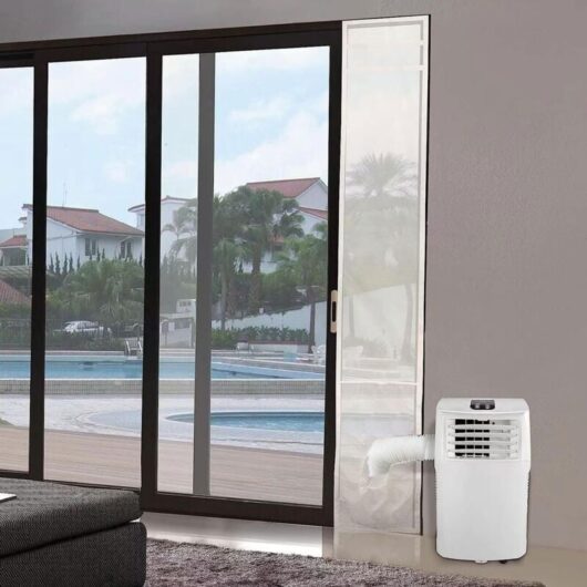 Ikodm - Sliding Door Seal for Portable Air Conditioner and Dryer - Works with All Portable Air Conditioning Units