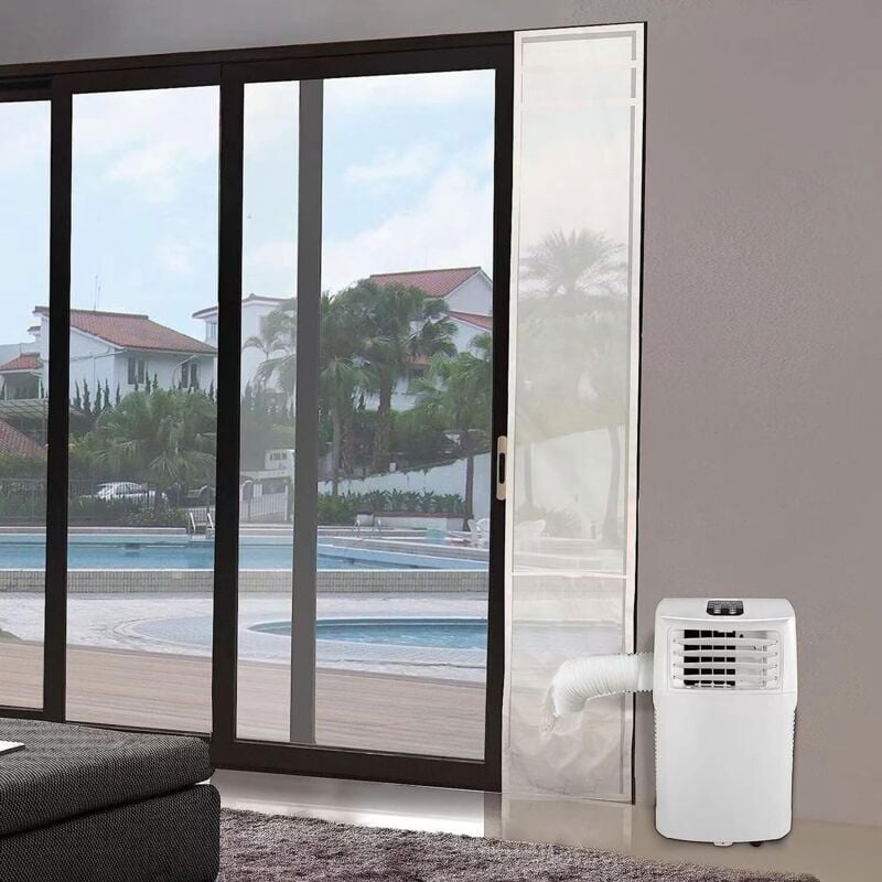 Ikodm - Sliding Door Seal for Portable Air Conditioner and Dryer - Works with All Portable Air Conditioning Units