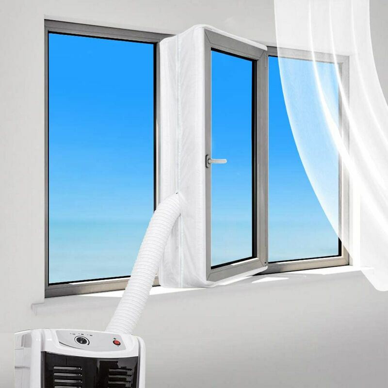 Mimiy - Mobile Air Conditioner Window Door Caulk Kit, for Air Conditioners, Tumble Dryers and Dehumidifiers Drain Hose Caulking Zipper, Easy to