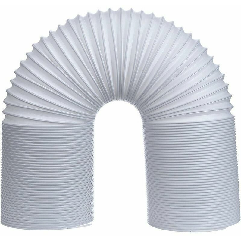 Mobile air conditioning drain hose, flexible pvc drain hose for mobile air conditioning (grayleft rotation direction Ø13cm150cm)