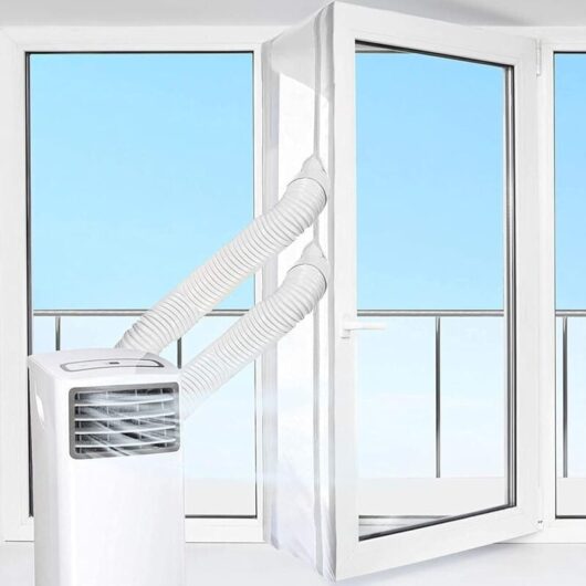 Mumu - 16.4ft Universal Air Conditioner Window Seal Kit for Portable Air Conditioners, Window Vent Kit, No Drilling, Easy to Install (5m)