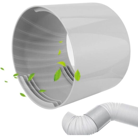 Mumu - Air Conditioner Exhaust Hose Adapter, ø 13cm - Air Exhaust Hose Connector, pvc Ventilation Pipe Fitting for Portable Air Conditioners