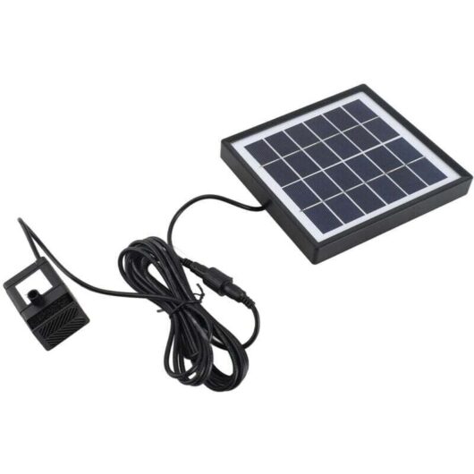 Solar Fountain Pump, 6V 1.5W 160L/h PET Solar Panel Powered, Water Fish Tank Pool Home Garden Watering Kit, for Fountain Pond MUMU