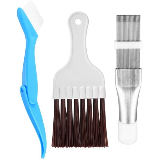 Tinor - Air Conditioner Comb, Set of 3 Condenser Comb Cleaner, Air Conditioner Condenser Fin Comb, Air Conditioner Fin Comb Cleaning Brush