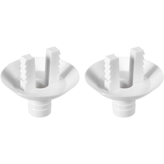 Tinor - Air Conditioning Drainage Hose Connector Elbow Fitting for Mini-Split Units and Window ac Unit Parts 28mm 2Pcs