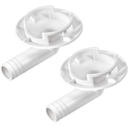 Tinor - Air Conditioning Drainage Hose Connector Elbow Fitting for Mini-Split Units and Window ac Unit Parts 40mm 2Pcs