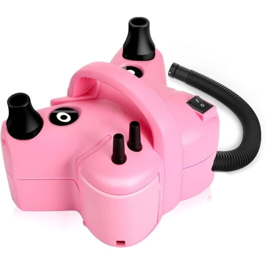 Tinor - Electric Balloon Pump, 3 in 1 Electric Pump, Air Pump Inflator/Deflator for Swimming Ring, Air Mattresses, Party, Birthday, Wedding