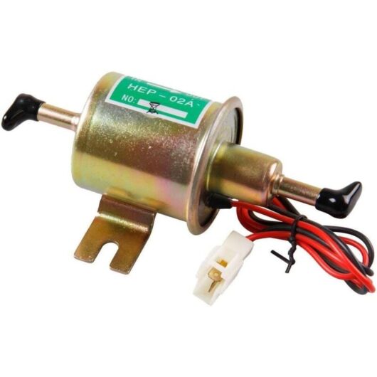 Universal Automotive Modified HEP-02A 12V Heavy Duty Electric Fuel Pump Metal For Gasoline & Diesel(Gold)