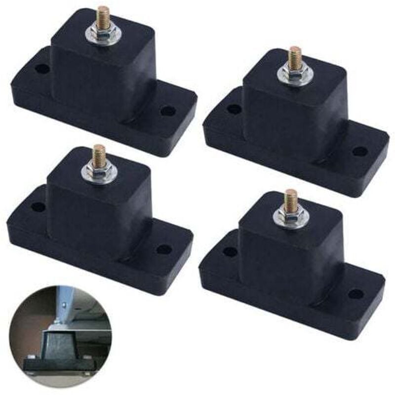 Ymyny - 4 Pairs/Set Rubber Anti-Vibration Isolation Pads for Air Conditioner Shock Absorber Mounting Base mumu