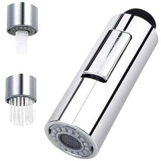 Ymyny - Pull-out Shower Faucet, 2 Modes Faucet, Kitchen Shower, Pull-out Kitchen Shower, Plastic Replacement Shower Head, Shower Head for Bathroom,
