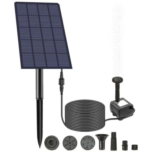 Ymyny - Solar Pond Pump 2.5W Solar Pond Aerator Pond Air Pump Solar Pond Pump Aquarium Aerator Fishing Aerator for Garden Pond Outdoor Fishing