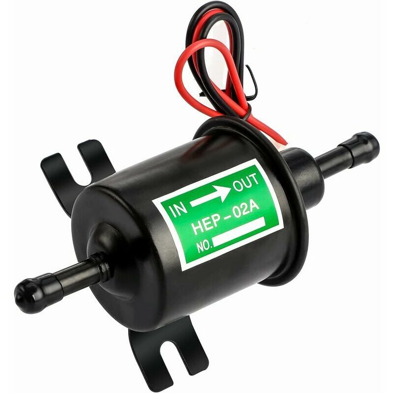 12V Electric Fuel Pump HEP-02A Low Pressure Electric Fuel Pump 2.5-4PSI for All Cars, Trucks and Boats