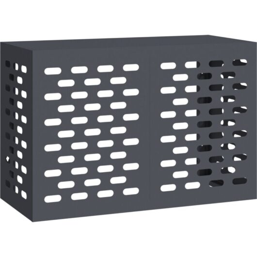 Air Conditioner Cover Anthracite 90x40x60 cm Steel vidaXL
