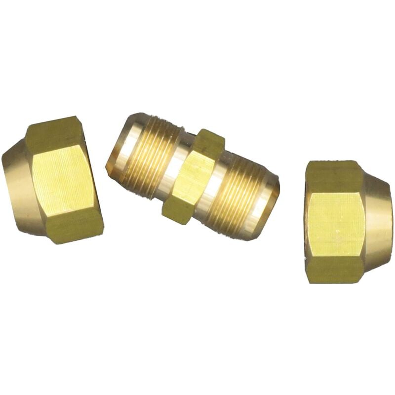 Air conditioning copper pipe double joint medium diameter seamless flare nut 6-20mm