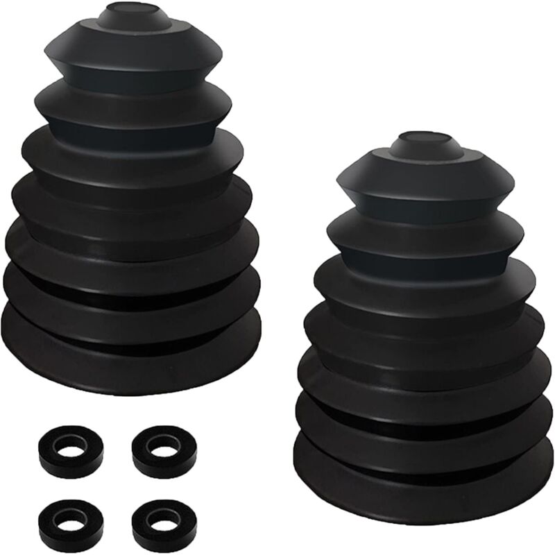 Tinor - 2PCS Electric Dust Collector Dust Cover Accessory Anti-Dust Drill Electric Drill Power Tool, with 4 Elastic Rubber Ring for Drill