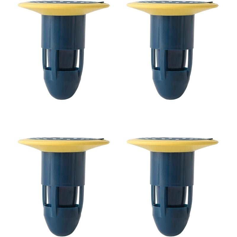 Tinor - 4 Pack Anti-Odor Deodorant for Shower Floor Cleaning, Hotel, Kitchen, Bathroom (Blue)