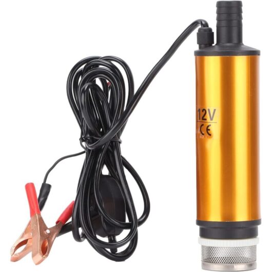 Tinor - Electric Submersible Pump, Mini Portable dc Electric Submersible Pump 12V dc 30L/Min for Diesel Kerosene Water