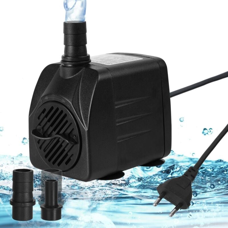 220V Aquarium Submersible Water Pump, Fish Tank Pond Fountain Pump, Fish Pond Pool Water Circulating Filter Pump,25W + 1.5m Water Pipe