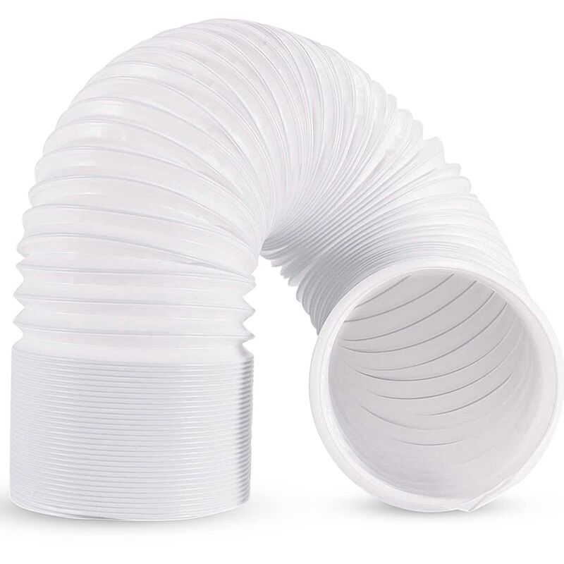 2m Mobile Air Conditioner Hose, 5.9 inch Diameter 200cm Long Flexible Air Conditioner Exhaust Hose, PP Material Mobile Air Conditioner Duct Extension