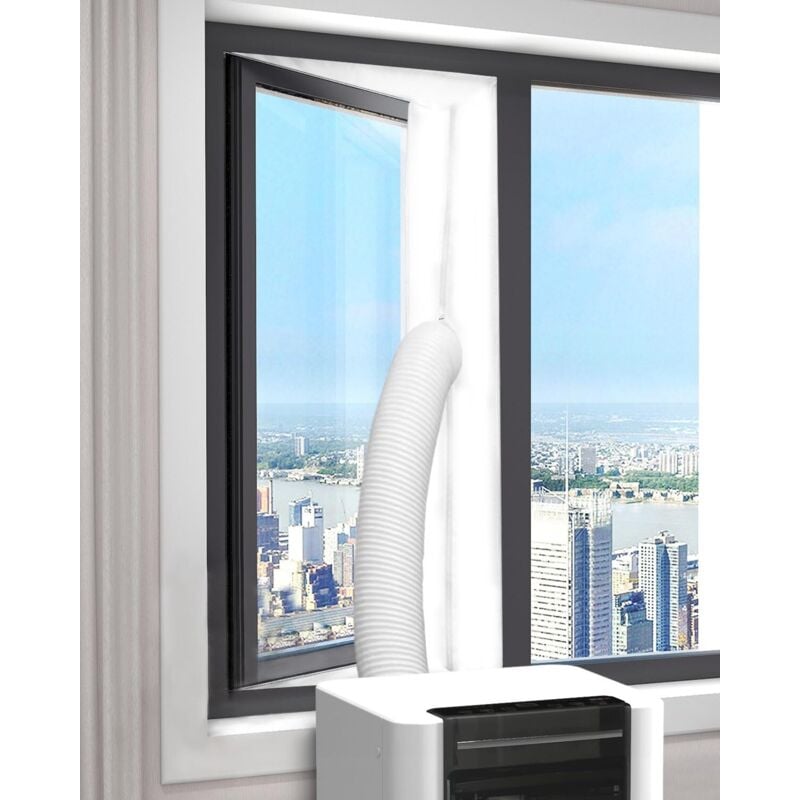 400CM Portable Air Conditioner Window Seal Kit, Portable Air Conditioner Accessory Works with Air Conditioning Units and Tumble Dryers, Easy to