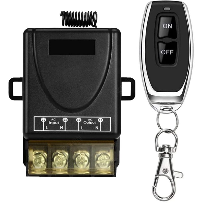 433MHz Wireless Remote Control Switch AC 220V 230V 30A Relay Receiver and 1 Transmitter Radio Controller for Light Water Pump Home Appliances