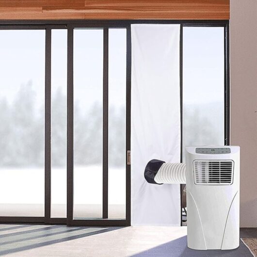AC Window Seal - Portable Universal Window Kit for Mobile Air Conditioner and Tumble Dryer - 300 cm - Window Ventilation Kit with Retractable Cord