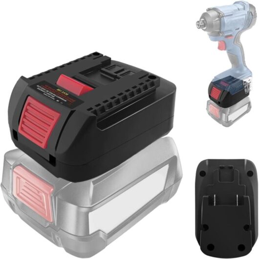 BOSC18B Battery Adapter for Bosch 18V PBA Gloria Batteries, Battery Adapter Converter for Bosch Professional 18V GBA Tools