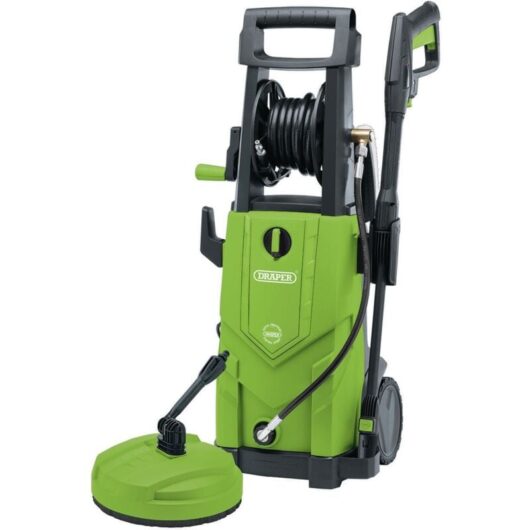 Draper 03095 230V Pressure Washer, 2200W, 165Bar, Green