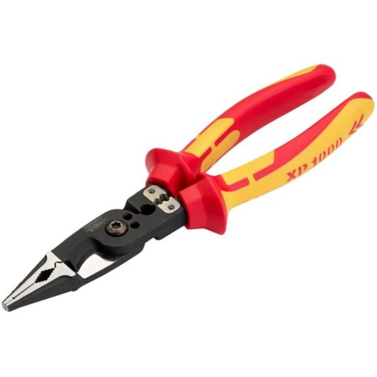 Draper 94643 XP1000® VDE 8-in-1 Insulated Electricians Pliers, 215mm - Professional Multi-Tool for Electrical Work