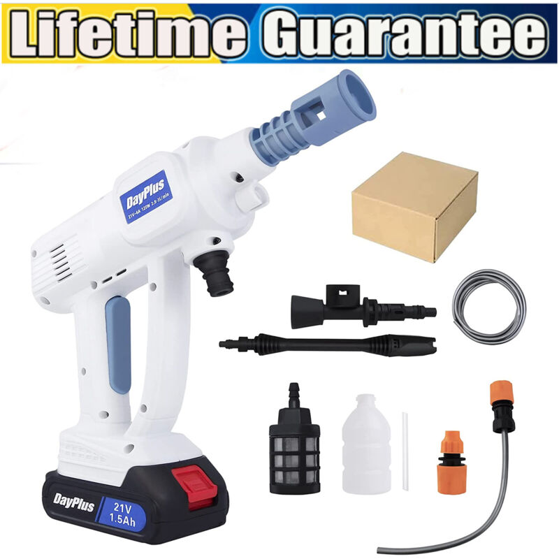 Electric Cordless Rechargeable Washer Cleaner High Pressure Water spray gun Car