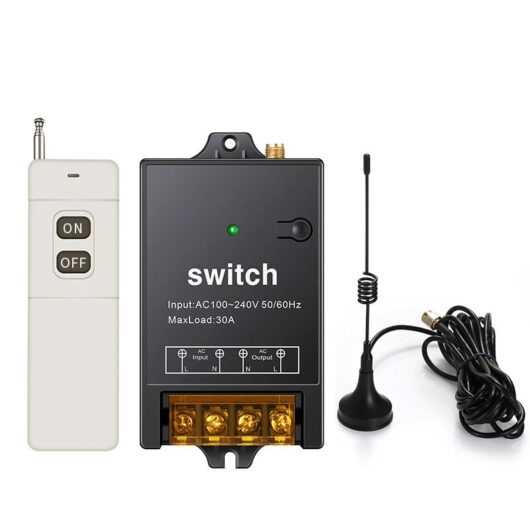 Osuper - Remote Control Switch, 1500M Long Distance, ac 110V/120V/240V/40A Relay Wireless rf Switch, Wireless Remote Switch for High Power Water Pump