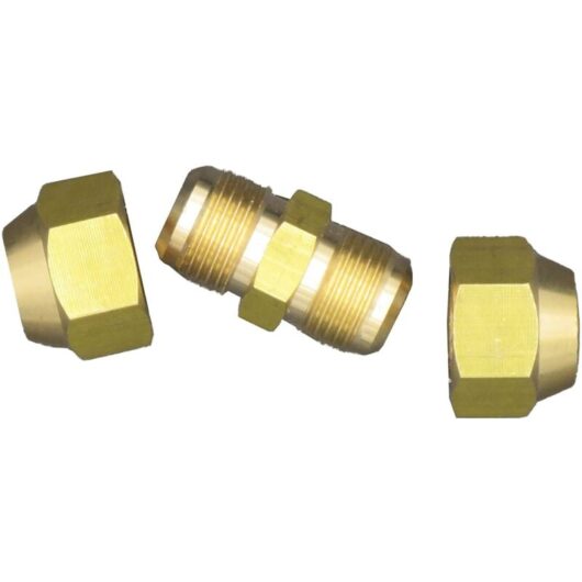 Tinor - Air conditioning copper pipe double joint medium diameter seamless flare nut 6-19mm