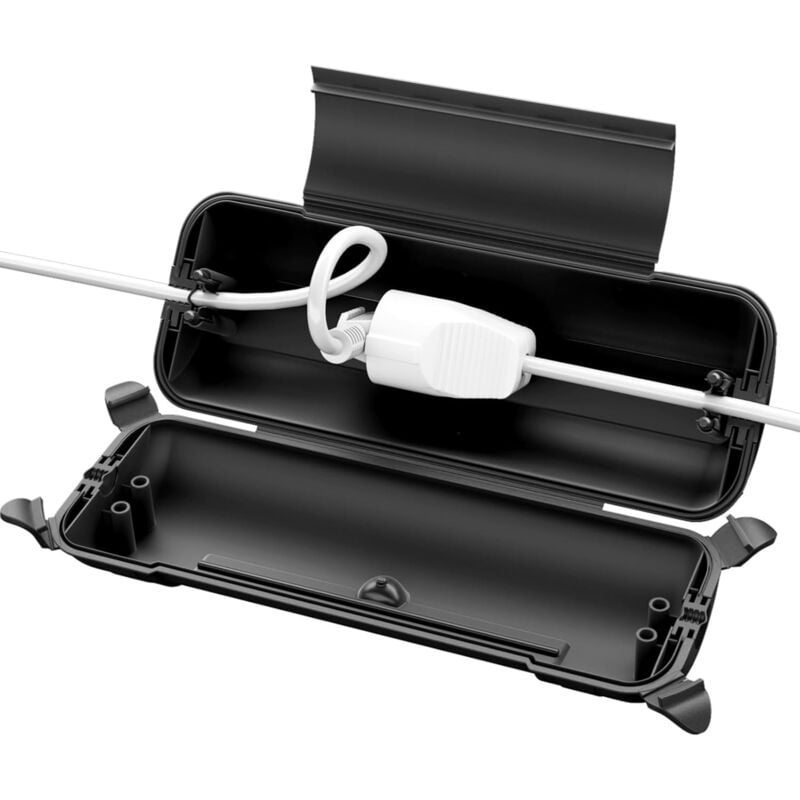 Waterproof Electrical Box IP44, Outdoor Protective Box for Protecting Extension Cords, Cables, Holiday Decorations, Christmas Lights, Power Tools,