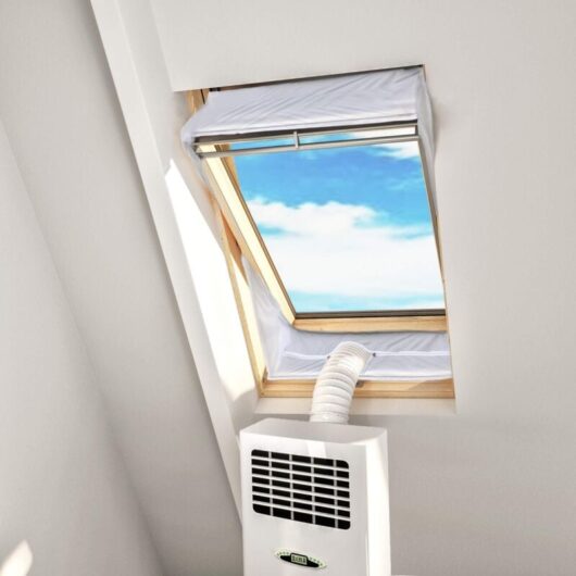 Window Insulation Cloth for Center Pivot Windows with a Perimeter of up to 380cm - for Portable Air Conditioner and Tumble Dryer - Suitable for All