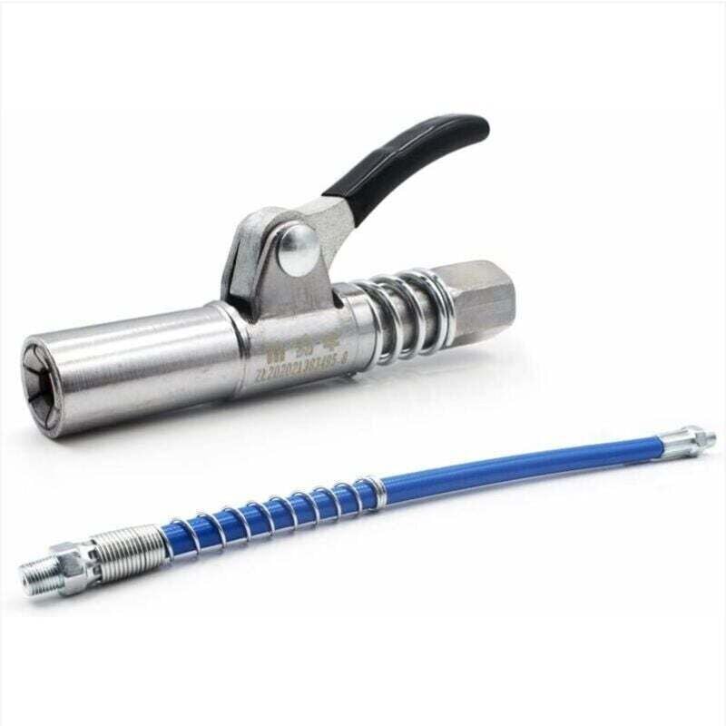 Ymyny - Grease Gun Fitting,G Coupler Original Grease Pump Tip,Easy to Press,High Pressure Grease Gun Coupler,with Flexible Hose (a) mumu